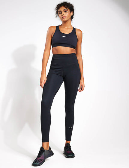 Nike Swoosh High Support Bra - Black/Iron Grey/Whiteimages4- The Sports Edit