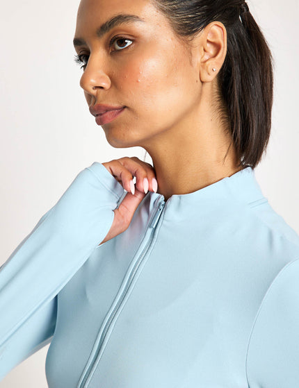 Nike Zenvy Full-Zip Long-Sleeve Top - Light Armory Blue/Cool Greyimages3- The Sports Edit