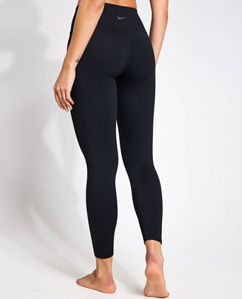 One High Waisted 7/8 Leggings with Pockets - Black