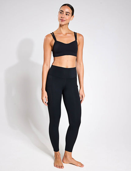 Nike Zenvy Strappy Sports Bra - Black/Sailimages4- The Sports Edit