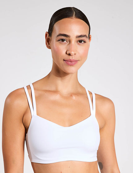 Nike Zenvy Strappy Sports Bra - Whiteimages1- The Sports Edit