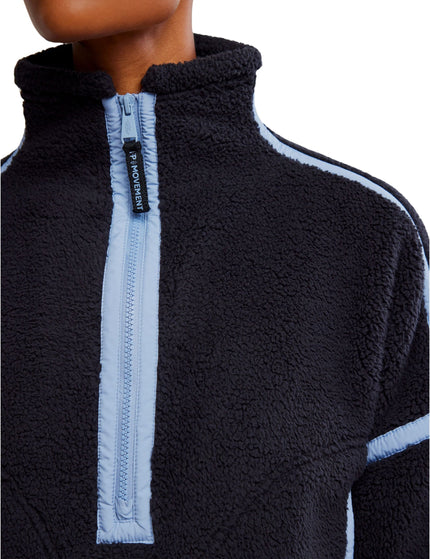 FP Movement Mountain High 1/2 Zip Fleece - Black/Blue Grey Comboimages3- The Sports Edit