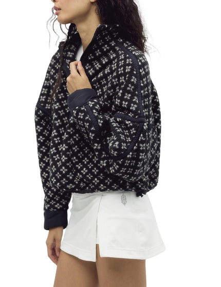 FP Movement Printed Mountain High 1/2 Zip Fleece - Blackimages3- The Sports Edit