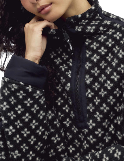 FP Movement Printed Mountain High 1/2 Zip Fleece - Blackimages4- The Sports Edit