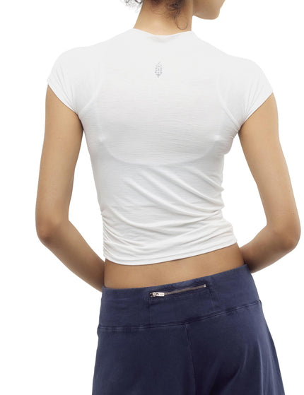 FP Movement Tempo Ruched Short Sleeve Tee - Whiteimages2- The Sports Edit