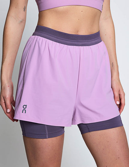 ON Running 3" Performance 2-in-1 Shorts - Sakura/Dewberryimages1- The Sports Edit