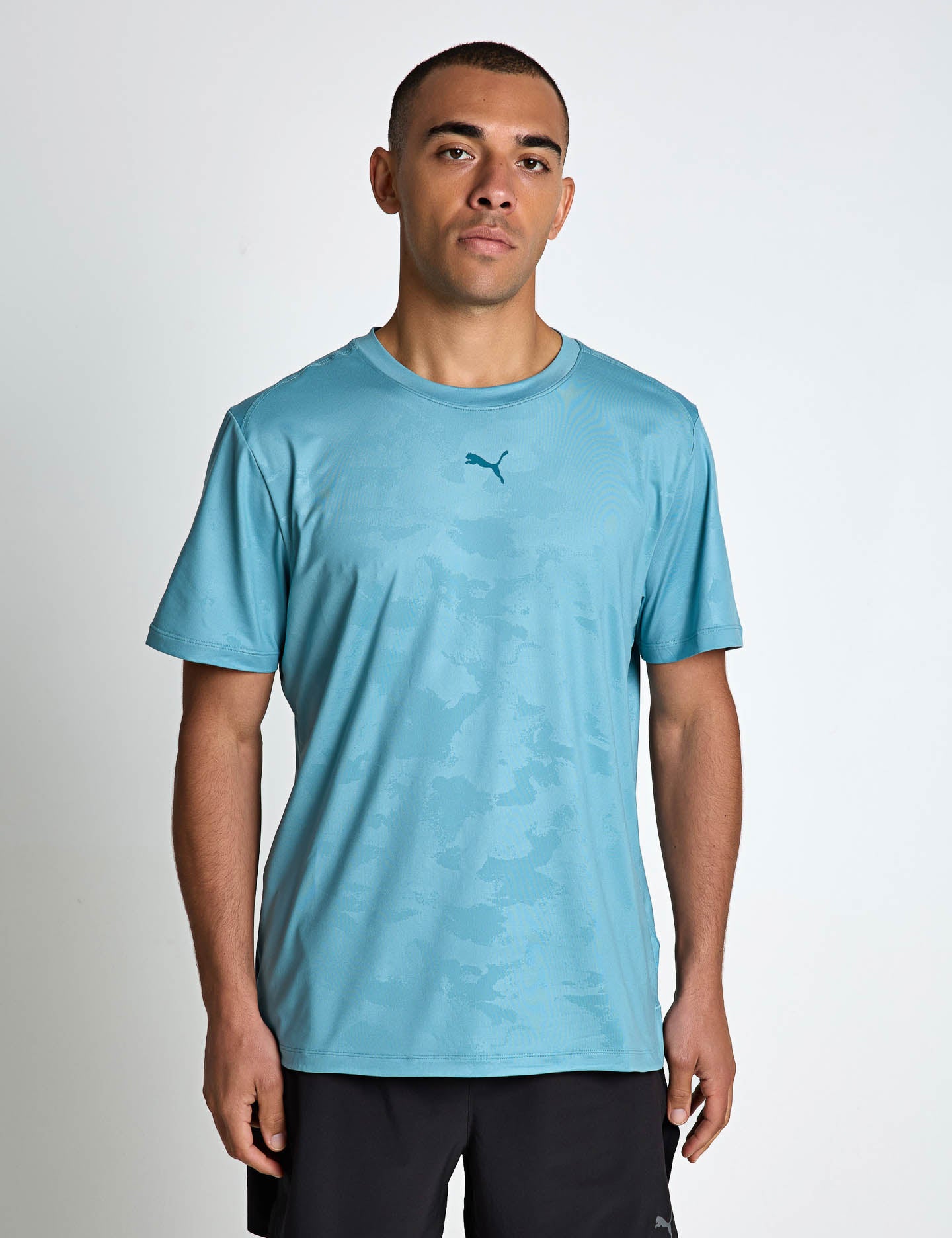 Cloudspun Embossed Short Sleeve T Shirt Baltic Sea