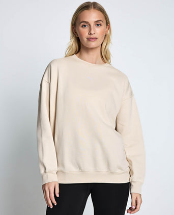 Essentials Oversized Crew - Alpine Snow