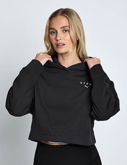 PUMA Puma x Hyrox World Cropped Hoodie - Flat Dark Greyimages5- The Sports Edit