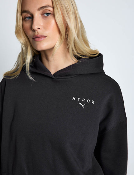 PUMA Puma x Hyrox World Cropped Hoodie - Flat Dark Greyimages3- The Sports Edit