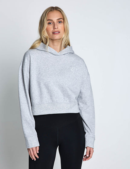 PUMA Puma x Hyrox World Cropped Hoodie - Light Grey Heatherimages1- The Sports Edit