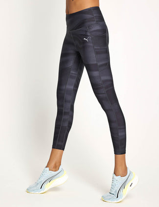 Run Velocity Print Tights - Black
