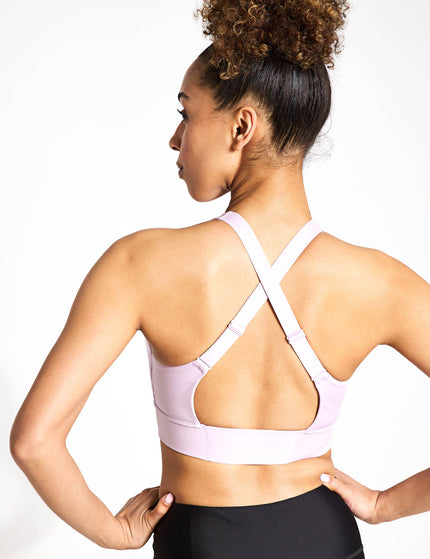 PUMA PWR Ultraform Graphic Bra - Grape Mistimages2- The Sports Edit