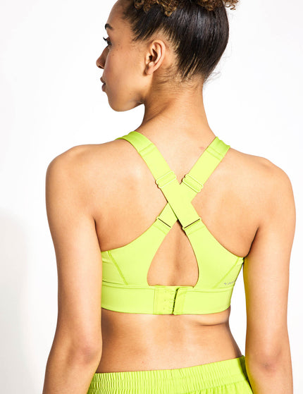 PUMA PWRbreathe Run Bra - Lime Powimages2- The Sports Edit