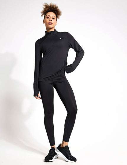 PUMA Run Cloudspun Quarter Zip Pullover - Blackimages5- The Sports Edit