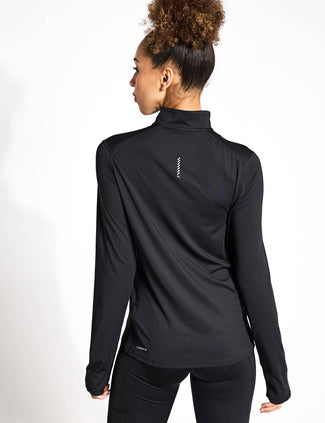 Run Cloudspun Quarter Zip Pullover - Black