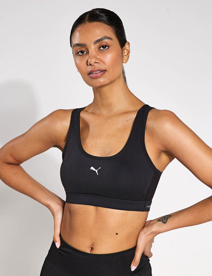 PUMA 4Keeps Cloudspun Bra - Blackimages2- The Sports Edit