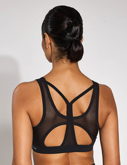 PUMA 4Keeps Cloudspun Bra - Blackimages1- The Sports Edit