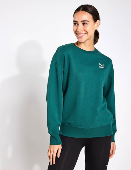 PUMA BETTER CLASSICS Relaxed Crew - Cold Greenimages1- The Sports Edit