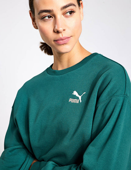 PUMA BETTER CLASSICS Relaxed Crew - Cold Greenimages3- The Sports Edit