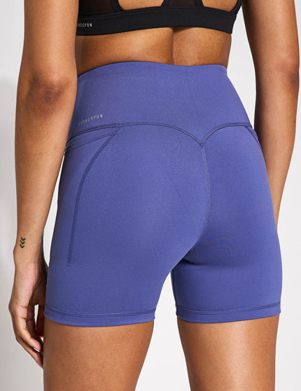 PUMA Cloudspun High Waisted 5" Tight Shorts - Blue Crystalimages2- The Sports Edit