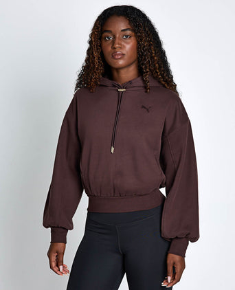 HER Relaxed Fleece Hoodie - Chocolate Fondue