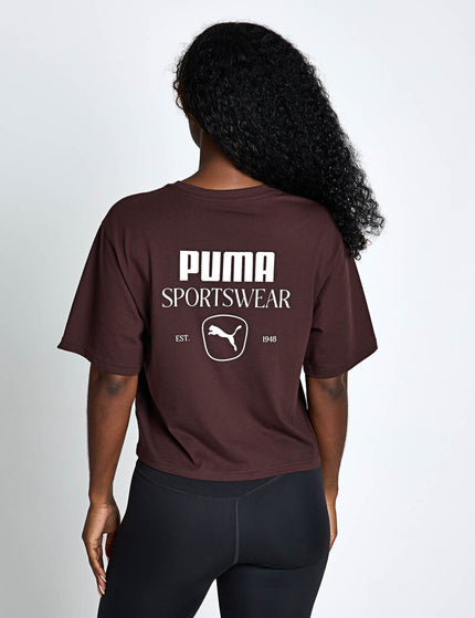 PUMA Class Relaxed Graphic Tee - Chocolate Fondueimages2- The Sports Edit