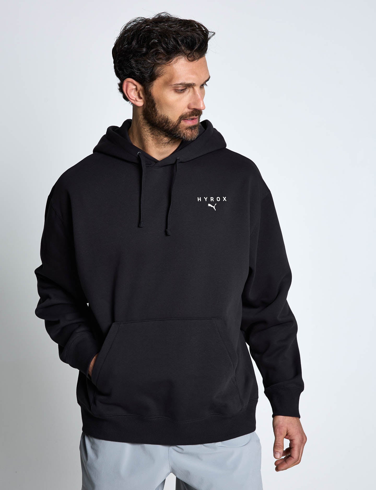 X Hyrox World Hoodie Flat Dark Gray