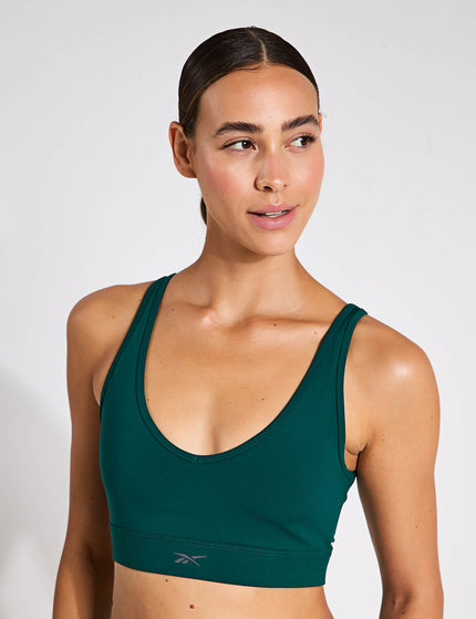 Reebok Active Collective Dreamblend Bra - Collegiate Greenimages1- The Sports Edit