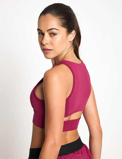 Reebok ID Train High Support Bra - Very Berryimages2- The Sports Edit