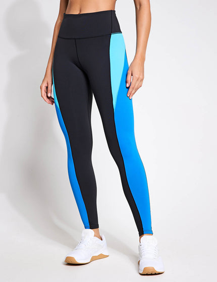 Reebok Lux High Waisted Legging - Black/Kinetic Blueimages1- The Sports Edit