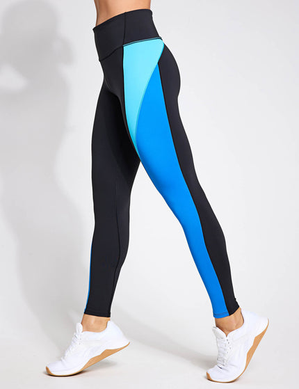 Reebok Lux High Waisted Legging - Black/Kinetic Blueimages3- The Sports Edit