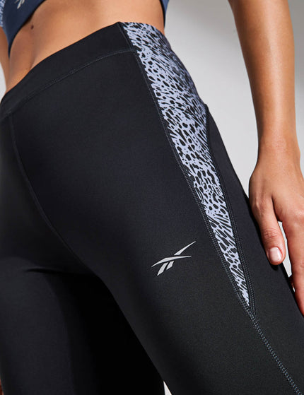 Reebok Running Printed Leggings - Night Blackimages4- The Sports Edit