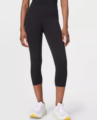 Power Cropped Gym Leggings - Black