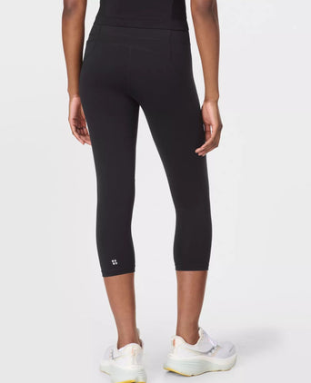 Power Cropped Gym Leggings - Black
