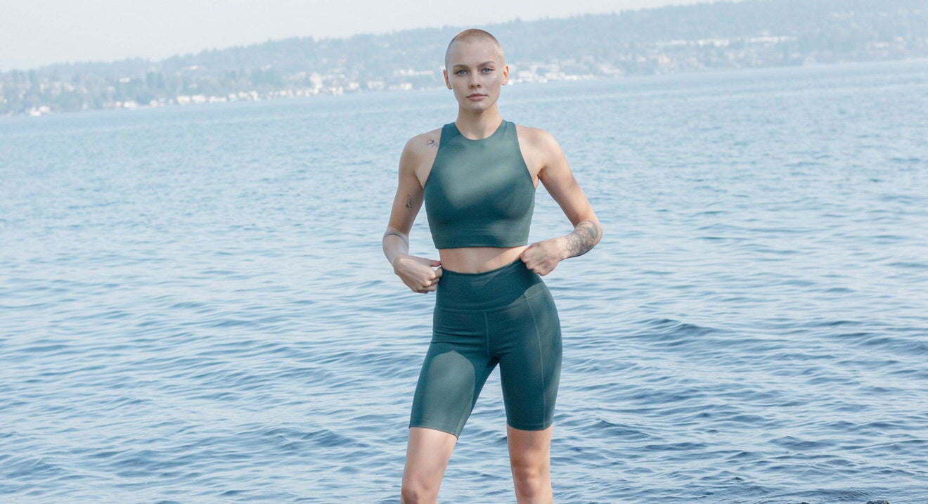 Fashion Fitness Neoprene Aquatic Shorts & Sports Bra Set