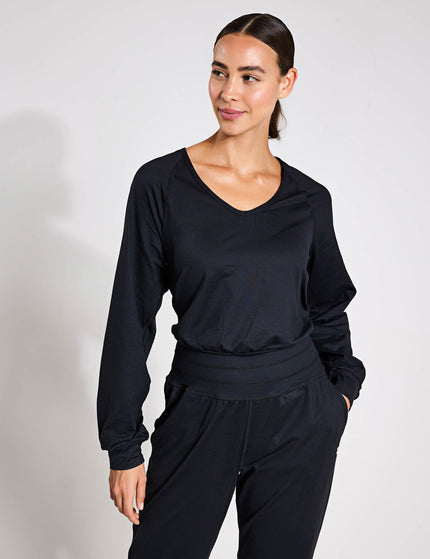 Sweaty Betty Gaia Yoga Long Sleeve Jumpsuit - Blackimages4- The Sports Edit