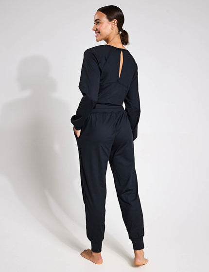 Sweaty Betty Gaia Yoga Long Sleeve Jumpsuit - Blackimages2- The Sports Edit