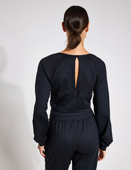 Sweaty Betty Gaia Yoga Long Sleeve Jumpsuit - Blackimages5- The Sports Edit