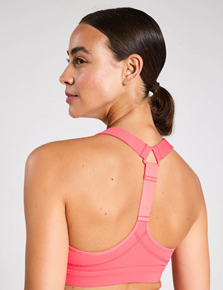 Power Medium Support Sports Bra - Coral Pink