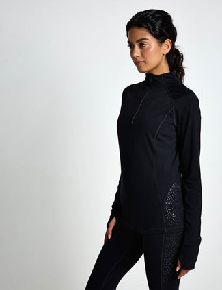 Ultimate Studio Grippy Half Zip - Black