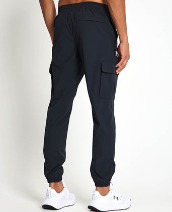 Vibe Woven Cargo Pants - Black/White