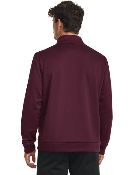 Under Armour Armour Fleece 1/4 Zip - Dark Maroon/Blackimages3- The Sports Edit