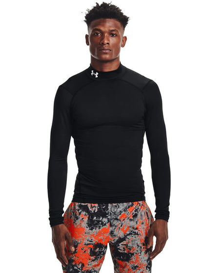 Under Armour ColdGear Armour Comp Mock - Black/Whiteimages1- The Sports Edit