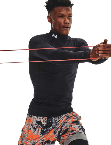 Under Armour ColdGear Armour Comp Mock - Black/Whiteimages2- The Sports Edit