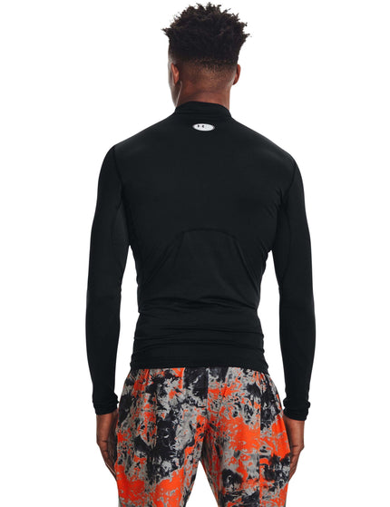 Under Armour ColdGear Armour Comp Mock - Black/Whiteimages3- The Sports Edit