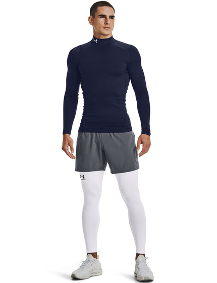Under Armour ColdGear Armour Comp Mock - Midnight Navy/Whiteimages1- The Sports Edit