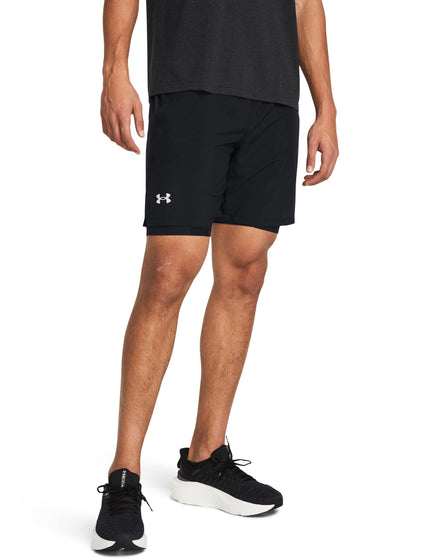 Under Armour Launch 7'' 2-In-1 Shorts - Black/Black/Reflectiveimages1- The Sports Edit