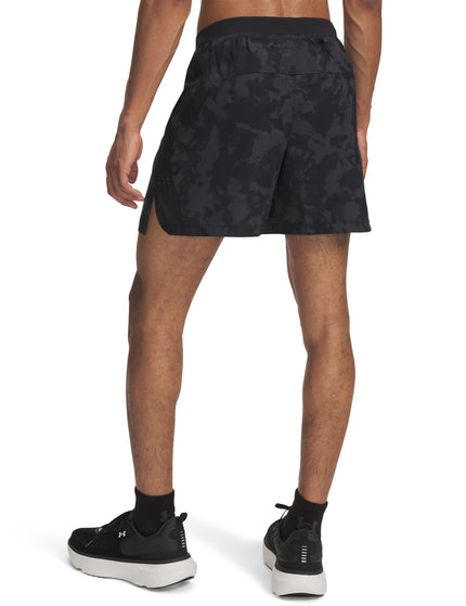 Under Armour Launch Pro Printed 7" Shorts - Anthracite/Black/Reflectiveimages2- The Sports Edit