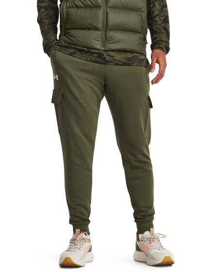 Under Armour Rival Fleece Cargo Jogger - Marine OD Green/Whiteimages1- The Sports Edit